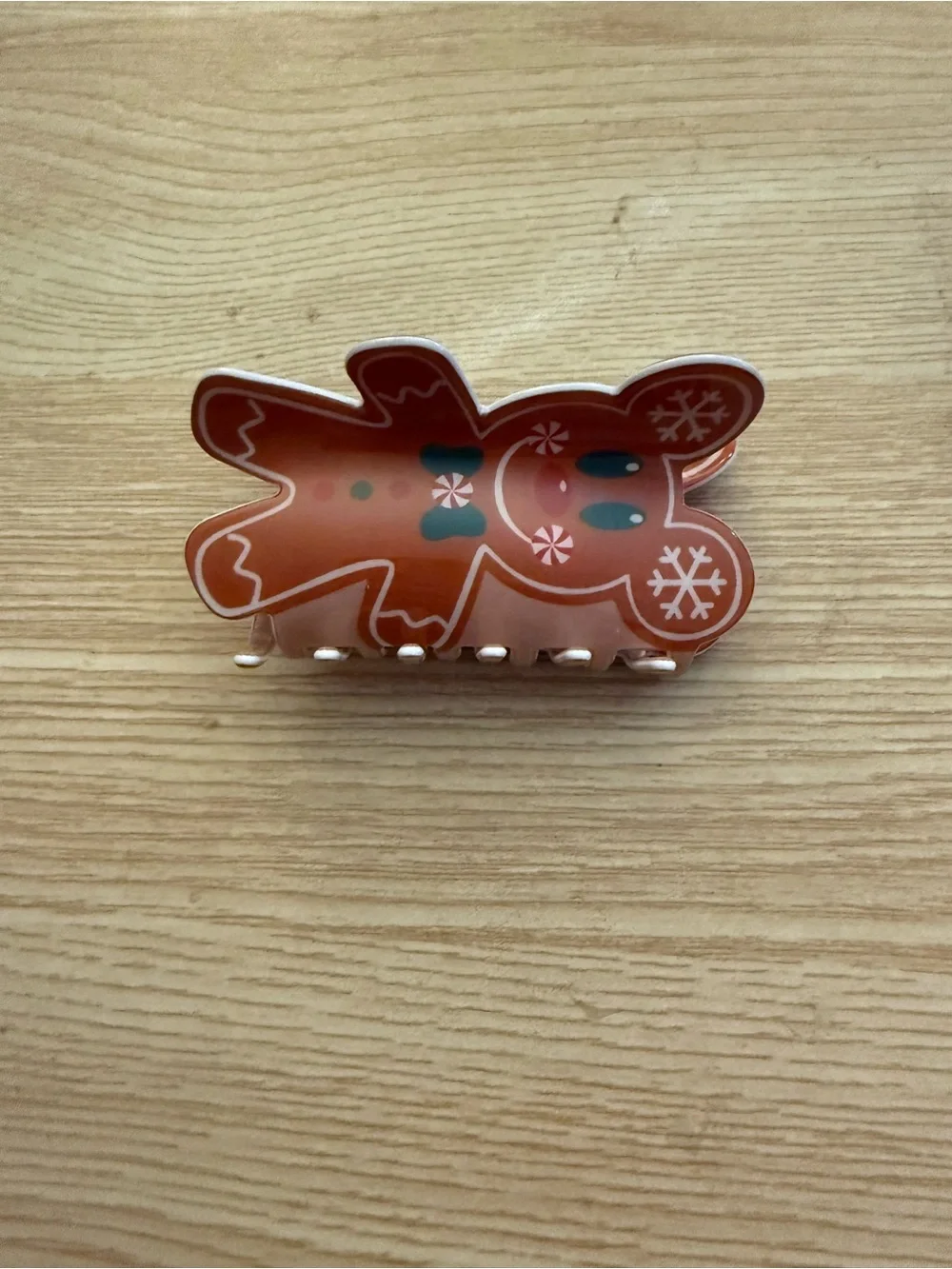 Mickey Gingerbread Hair Clip - Holiday Hair Accessory